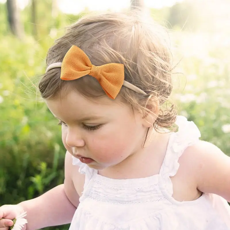 Детская повязка для волос с бантом аксессуары ручной работы новорожденных