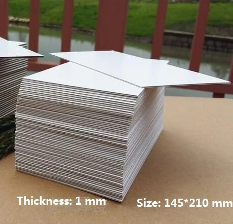 

Size A5 Chipboard 1mm Thick Cardstock Card White Cardboard Sheet For Paper Craft Backing Modelling 5/10/20 - You Choose Quantity