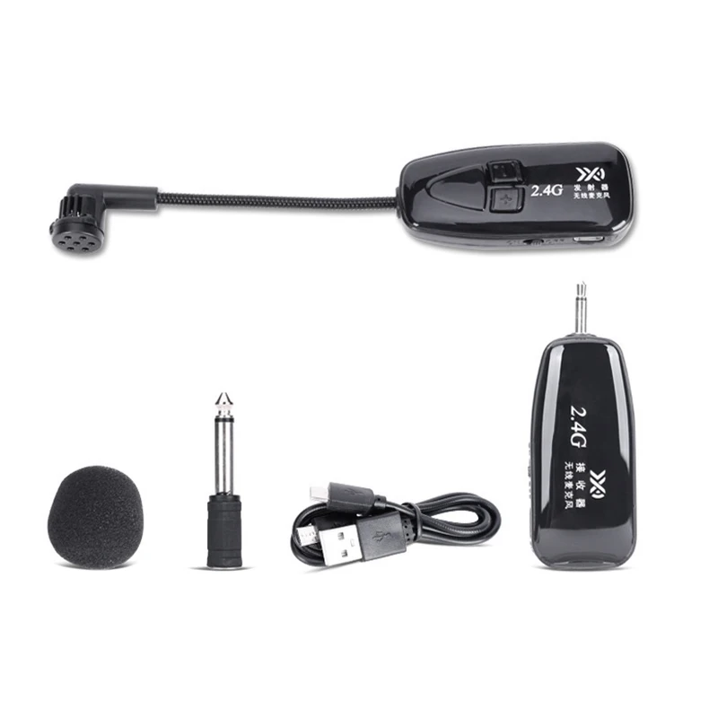 2 4G беспроводной зажим для галстука микрофон петличный отворот мобильный телефон