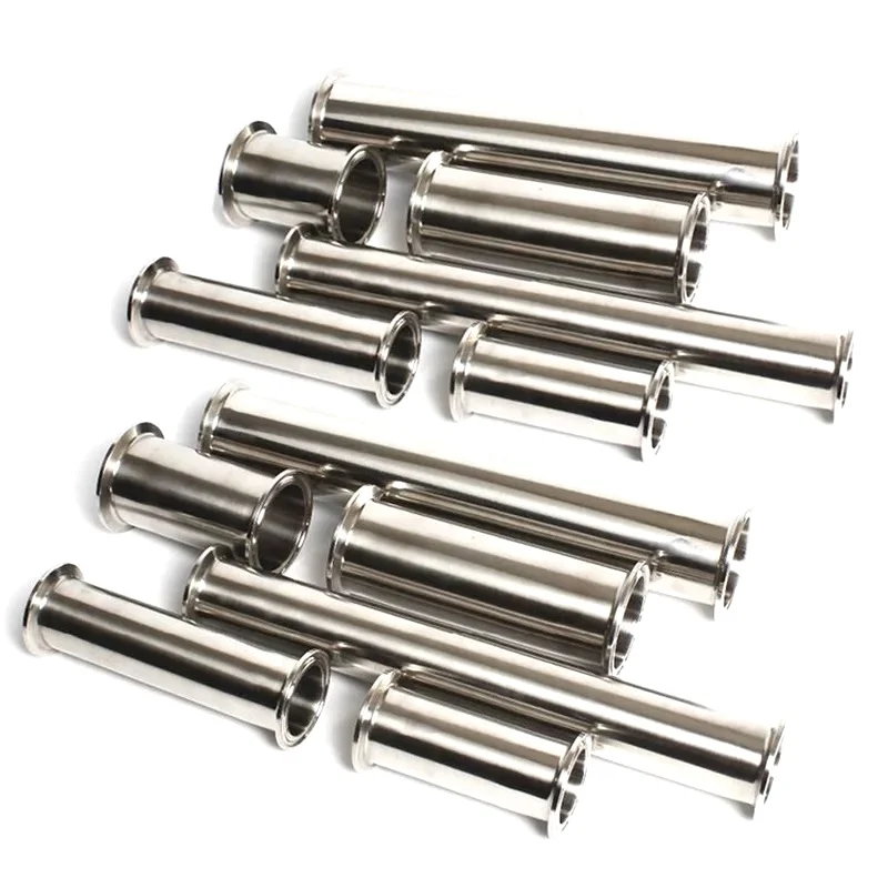 Прямая труба из пищевой нержавеющей стали SS304 быстрое соединение прямая 1 5 дюйма