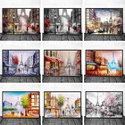 Романтический город, Париж, Эйфелева башня, пейзаж, холст, абстрактные плакаты и принты, настенные картины для украшения дома