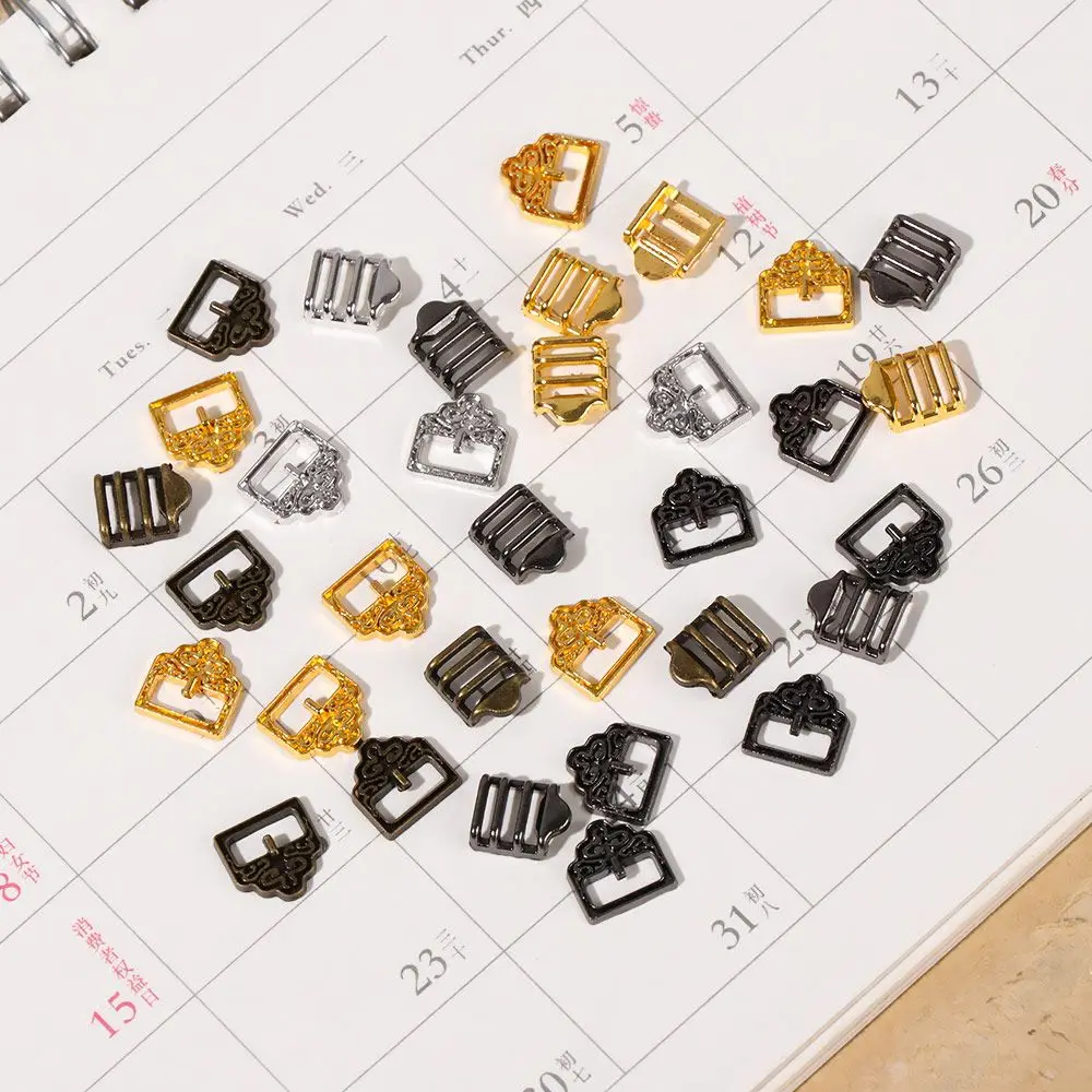 

20 шт., 5,5 мм/6,5 мм, мини-тройной ремень для кукольных сумок, пуговиц, обуви, сверхмаленькая пряжка ремня с рисунком, игрушки «сделай сам», аксес...