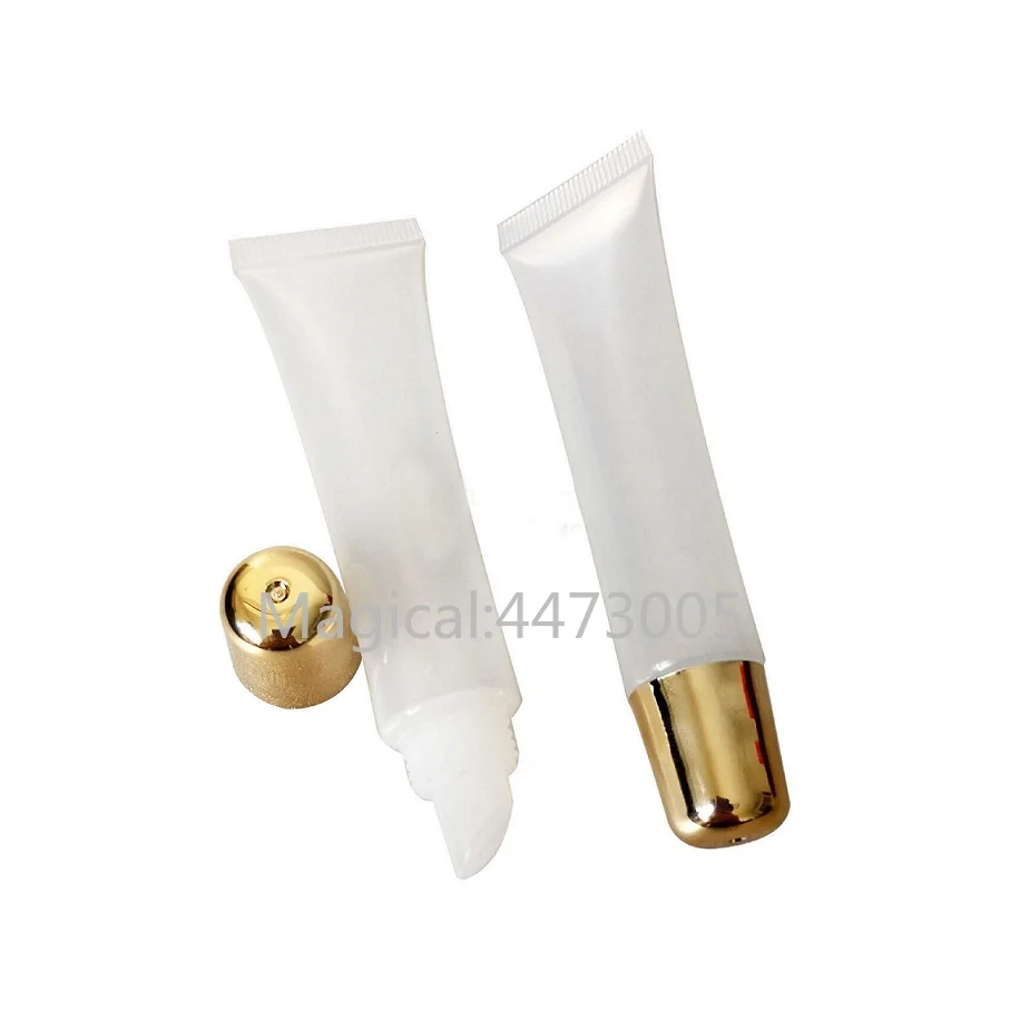 

15 ml/g 50 Pieces Custom Lip Gloss Squeeze Tubes Circle Lip Gloss Squeeze Tubes Empty Cosmetic Tubes