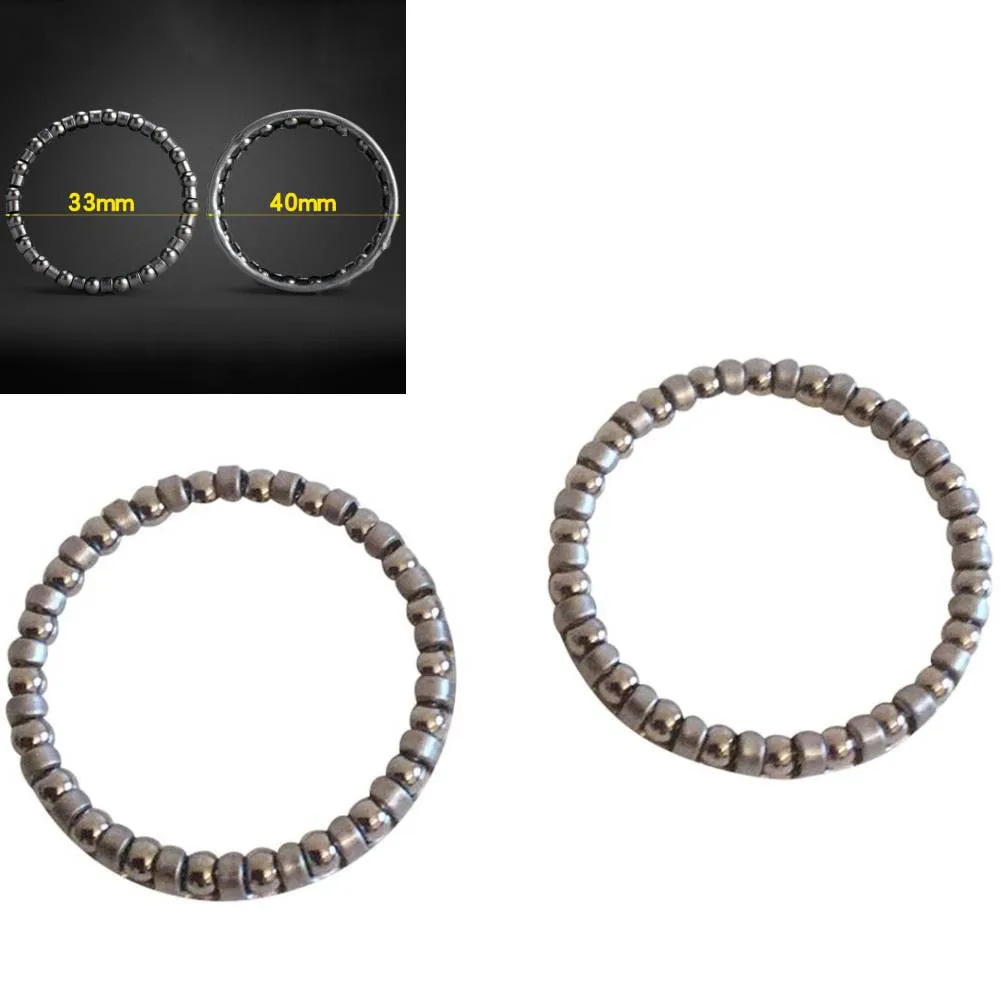 

2pc 1.1/8 Inch MTB Headset Caged Ball Bearing Races Metal Cycling Road Mountain Bike Bicycle Parts Accessories