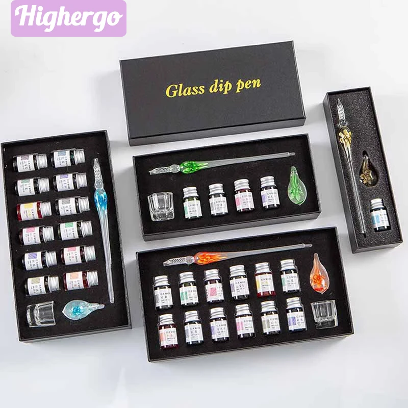 Набор стеклянных 3d-ручек Highergo с цветами ручка ручной работы кристаллами и