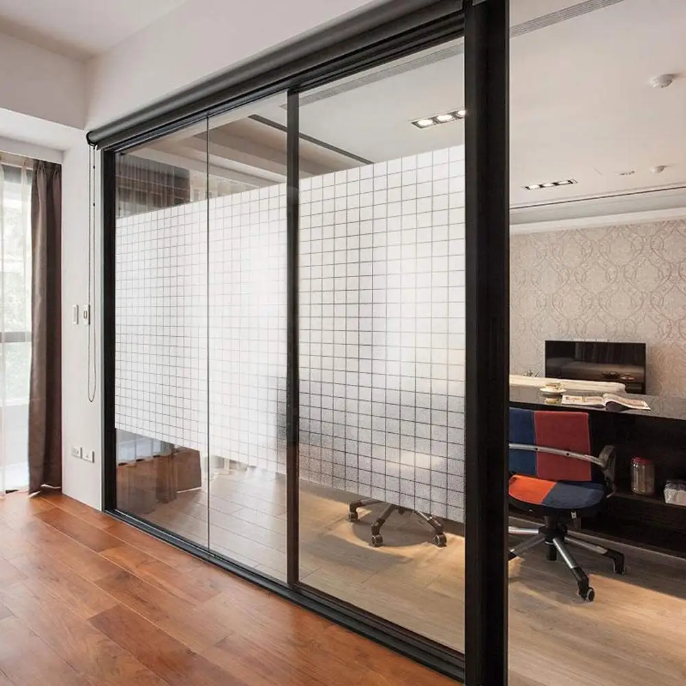 

LUCKYYJ Self-adhesive removable anti-static frosted window film stickerVinyl No glue anti-ultraviolet home window sticker