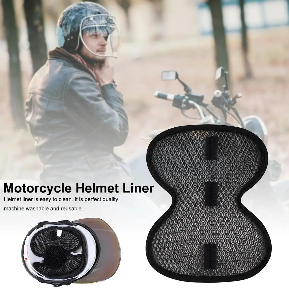 

Motorcycle Helmet Liner Cap Cushion Pad Quick-drying Breathable Sweat Wicking Heat Insulation Lining Moto Black Insert Accessory