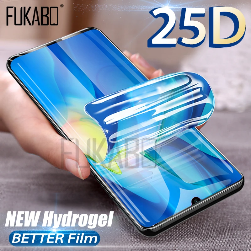 25D HD экран протектор для самсунг Samsung Galaxy A50 A70 S10 S9 S8 Plus Гидрогелевая защитная