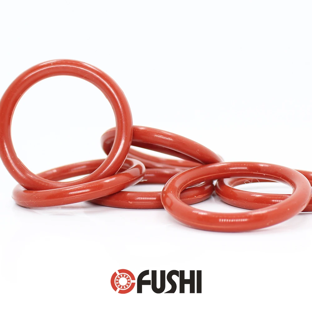 CS4mm Silicone O RING OD 59/60/62/63/64/65/68/70/72/75*4 mm 30PCS O-Ring VMQ Gasket seal Thickness 4mm ORing White Red Rubber |