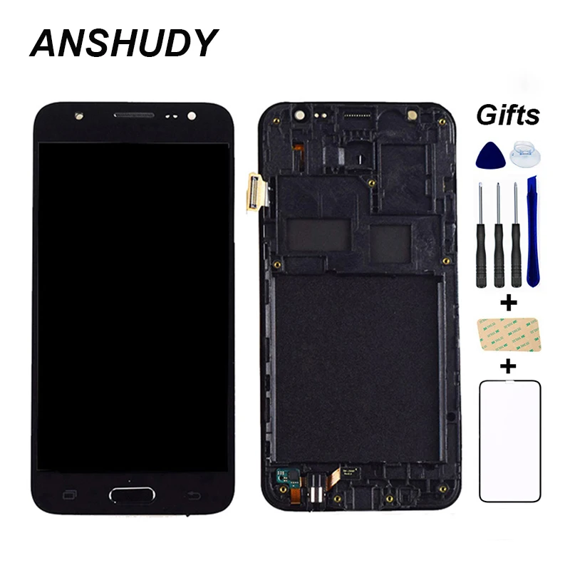 J500 ЖК-дисплей для samsung Galaxy J5 J500 J500F J500FN J500M J500H ЖК-дисплей+ сенсорный датчик экрана в сборе рамка