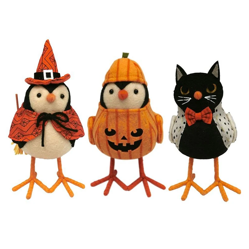 

Cute Little Chicken Hanging Ornament Hand Painted Acrylic Halloween Props Decoration for Home Garden Porch TS3