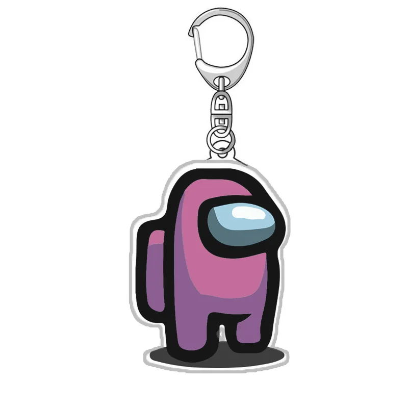 

Among Us 1pcs Hot Games Among Us Keychain Acrylic Colourful Gift Keychains for Car Keys Decoration Accessories key chain 2021