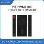 Pccooler PH-PWM110B от 1 до 10 4pin ШИМ вентилятор концентратор ЦП охлаждающий разветвитель вентилятора адаптер магнит Адсорбция