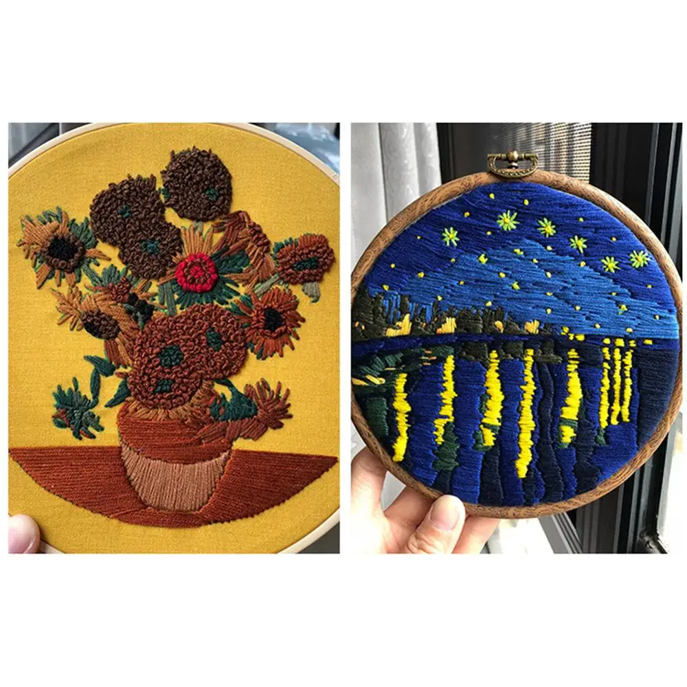 Набор для вышивки сделай сам Ван Гог абстрацизм ручная работа крестиком живопись