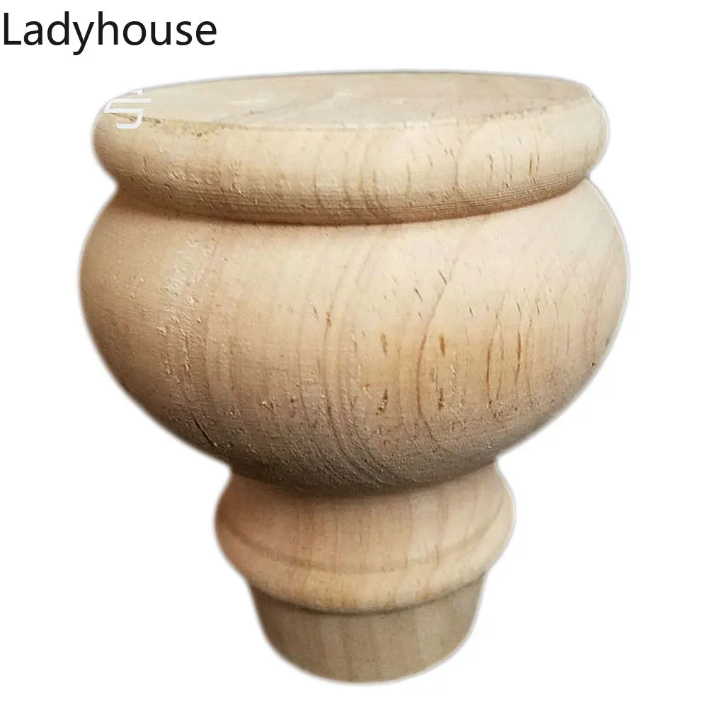 

1PC 8cm Vintage Wood Carved Furniture Foot Legs European Styles Sculpture Cabinet Seat Feets Home Decoration Crafts Accessories