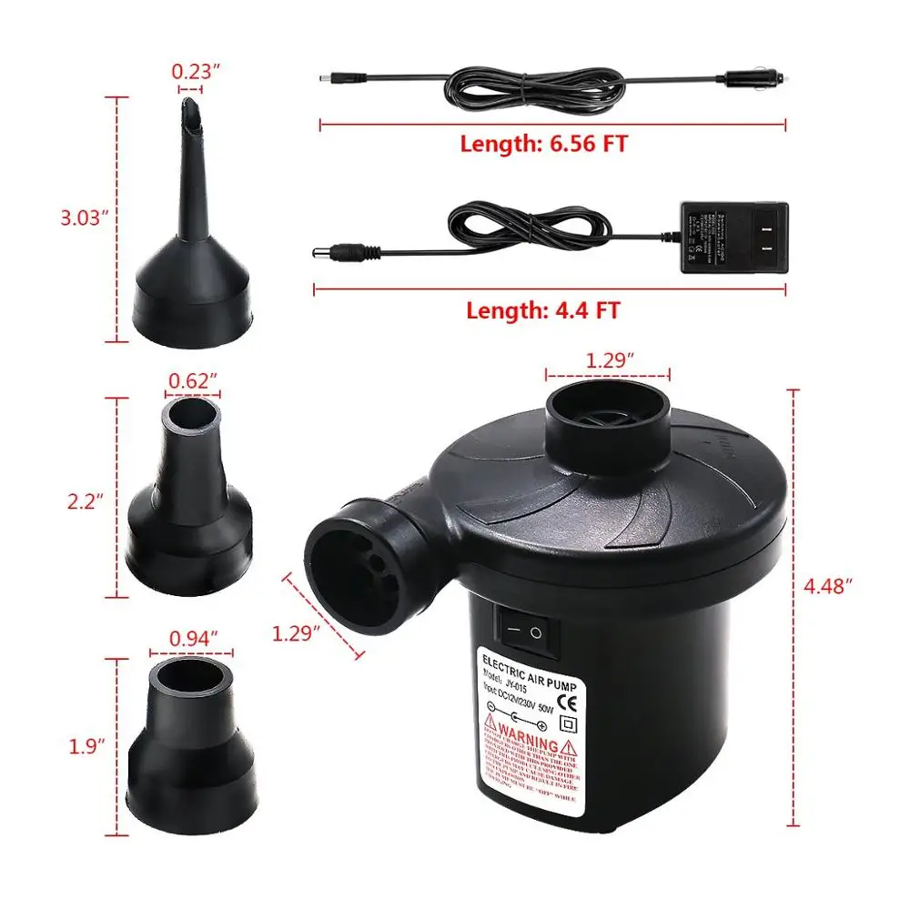 ЕС вилка бытовой электрический воздушный насос надувать дефлект насосы