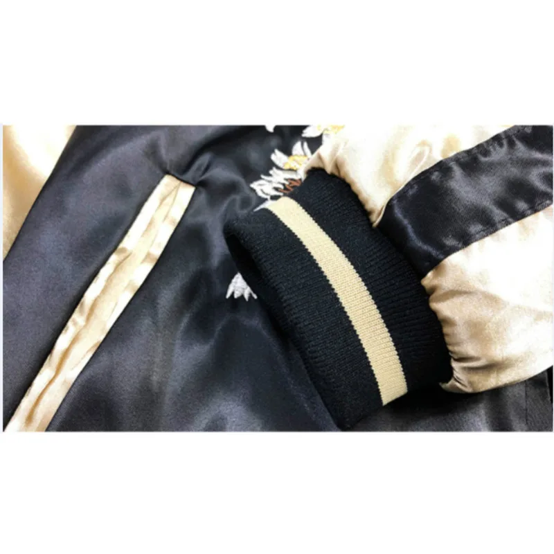 Бейсбольная куртка BF размера плюс с вышивкой дракона Женская Двухсторонняя