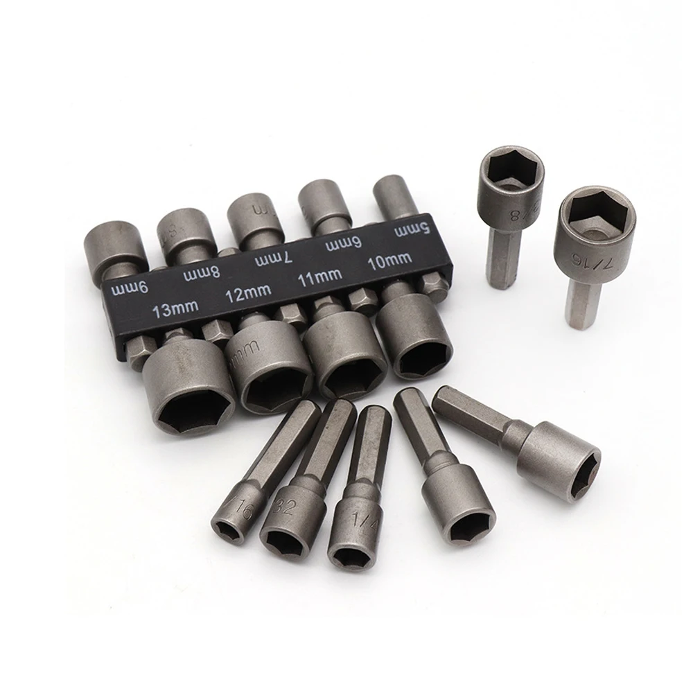 Электрическая дрель шестиугольная втулка 9 шт./компл. 5 13 мм Магнитная отвертка