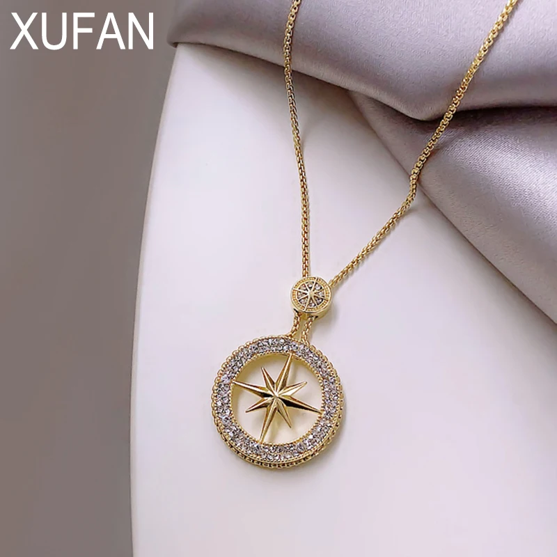 

XU FAN Classic Star Pendant Long Women Necklaces Fashion Korean Jewelry Autumn and Winter Girls' Sweater Decorative Necklace