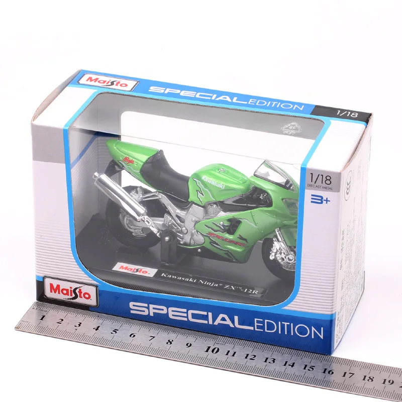 Maisto 1:18 масштаб Kawasaki Ninja ZX-12R мотоцикл Спорт tourer велосипед мото игрушечные модель