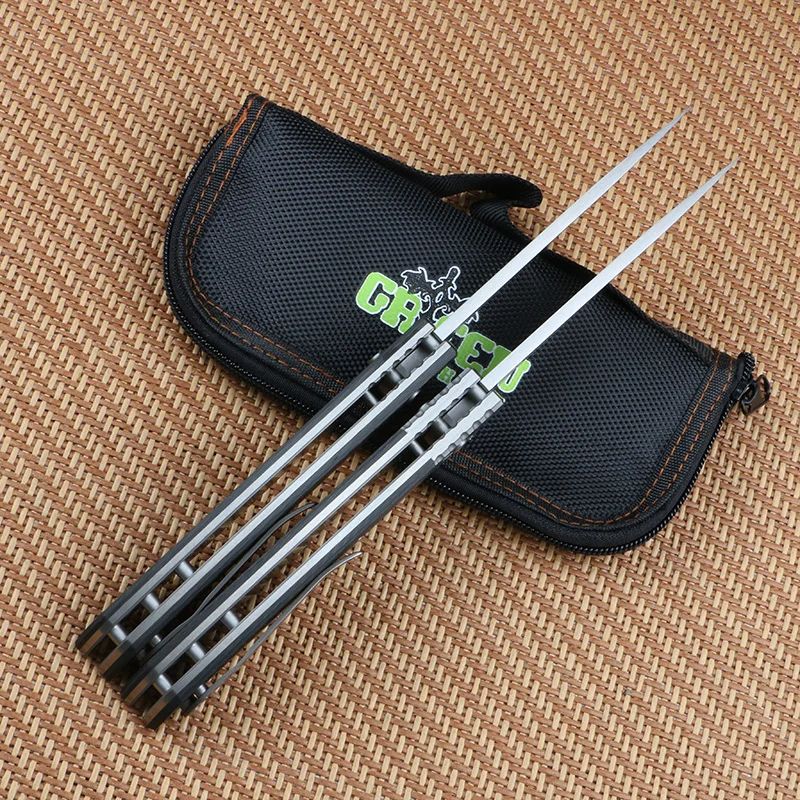 Лезвие Green thorn 110bd2 углеродное волокно титановая рукоятка TC4 складной нож с