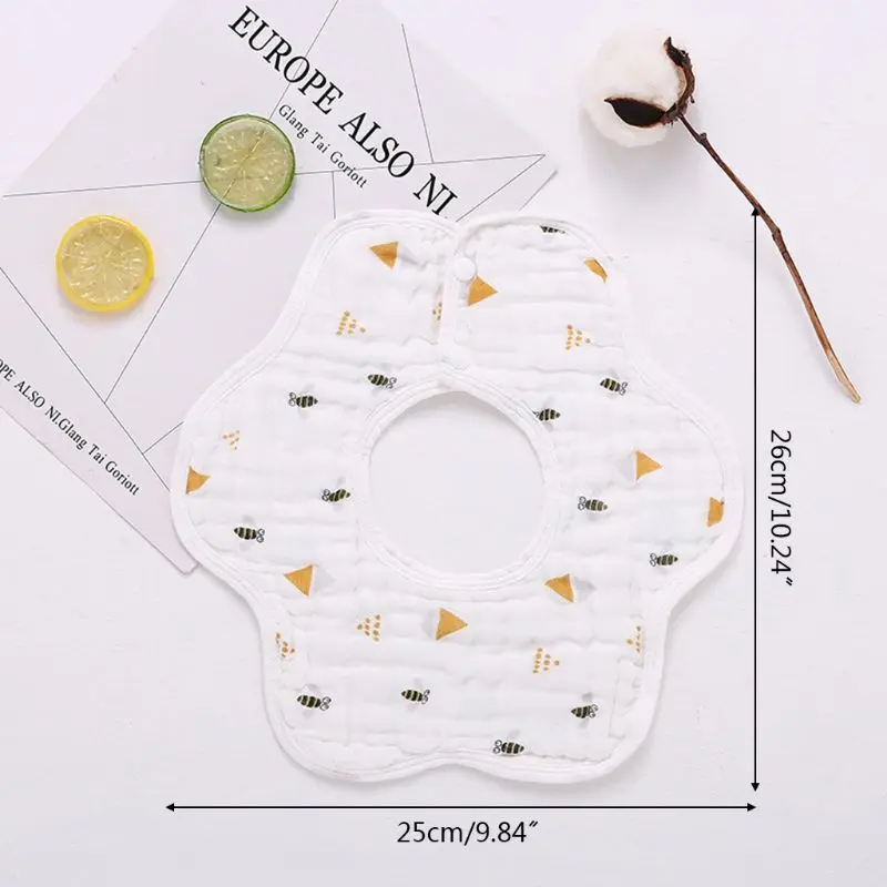 

Newborn Bibs 360 Degree Rotation Infant Saliva Towel Kids Bandana Burp Cloth Baby Stuff