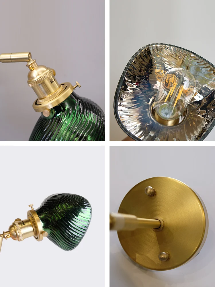 Настенные светильники в скандинавском стиле роскошные стеклянные прикроватные