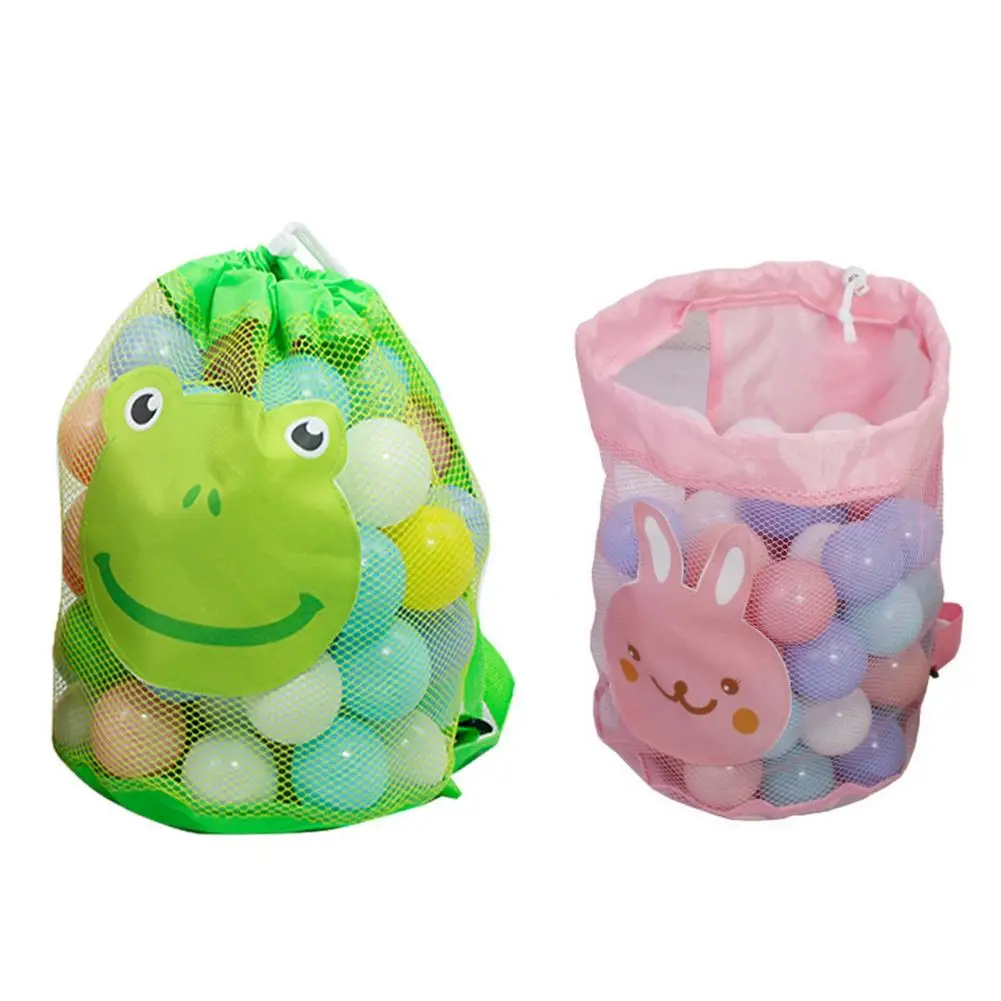 

New Children Beach Sand Toy Net Bag Folding Sundries Mesh Baby Bag Travel Toy Organizer Sundries Net Drawstring Storage Backpack