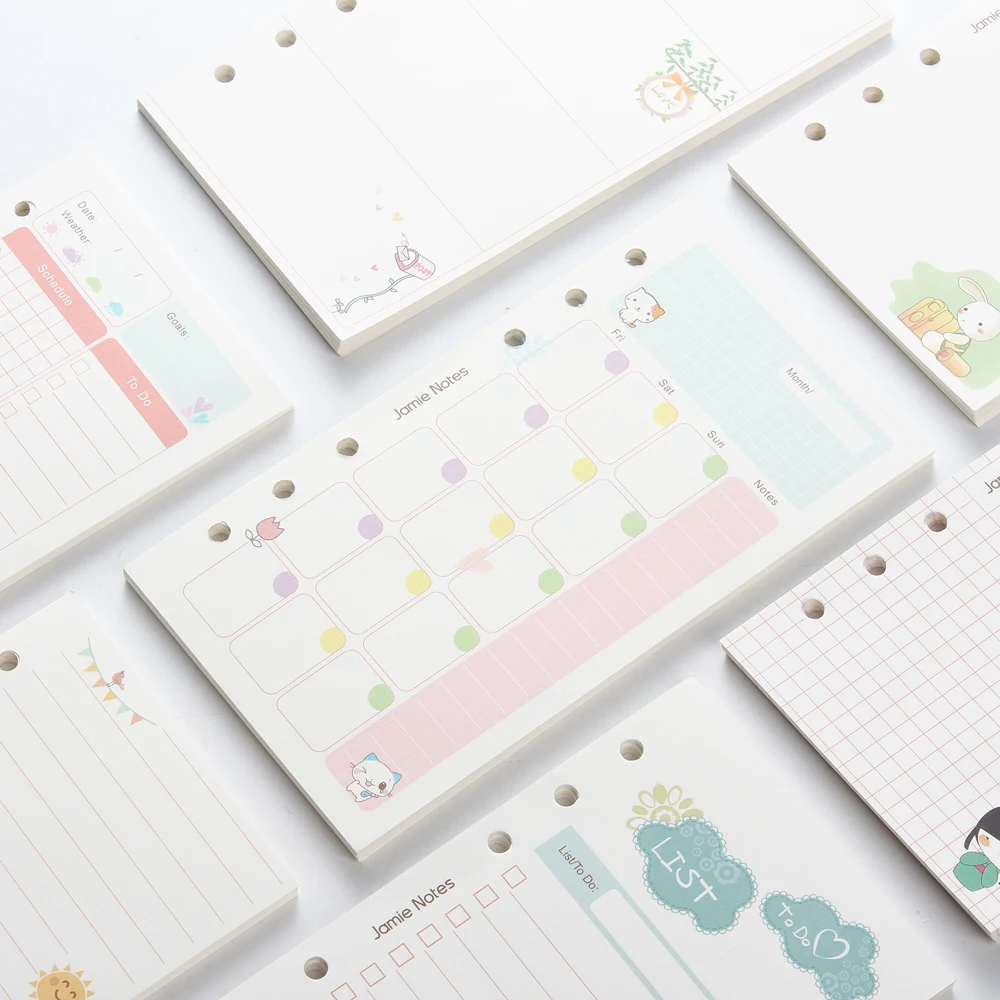 Новые милые спиральные канцелярские принадлежности для ноутбука 7 видов: линия