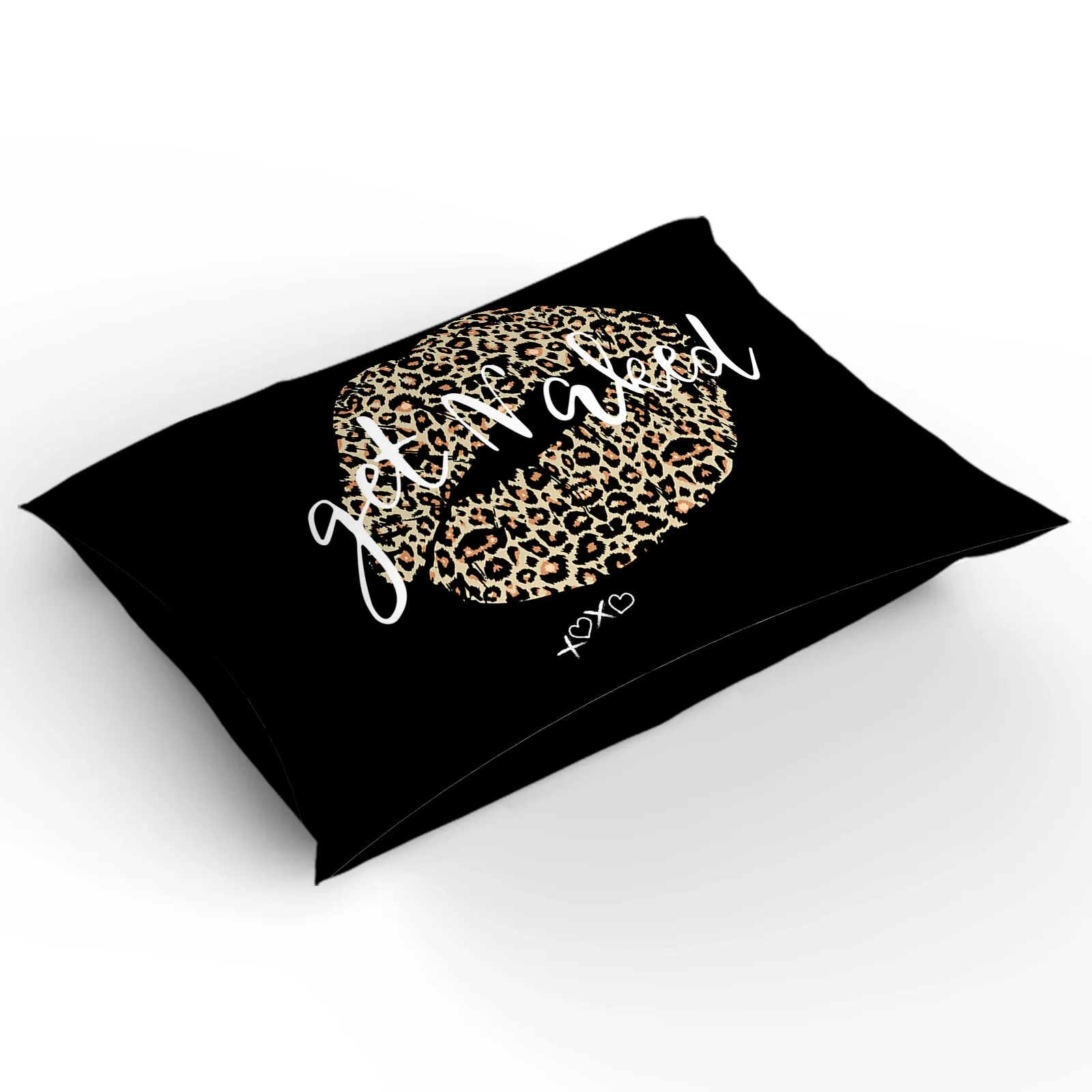 Роскошный комплект постельного белья с изображением леопарда и сексуальных губ -