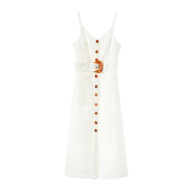 Женская бесшовная плотно прилегающая юбка платье 2019 Лето Спагетти ремень