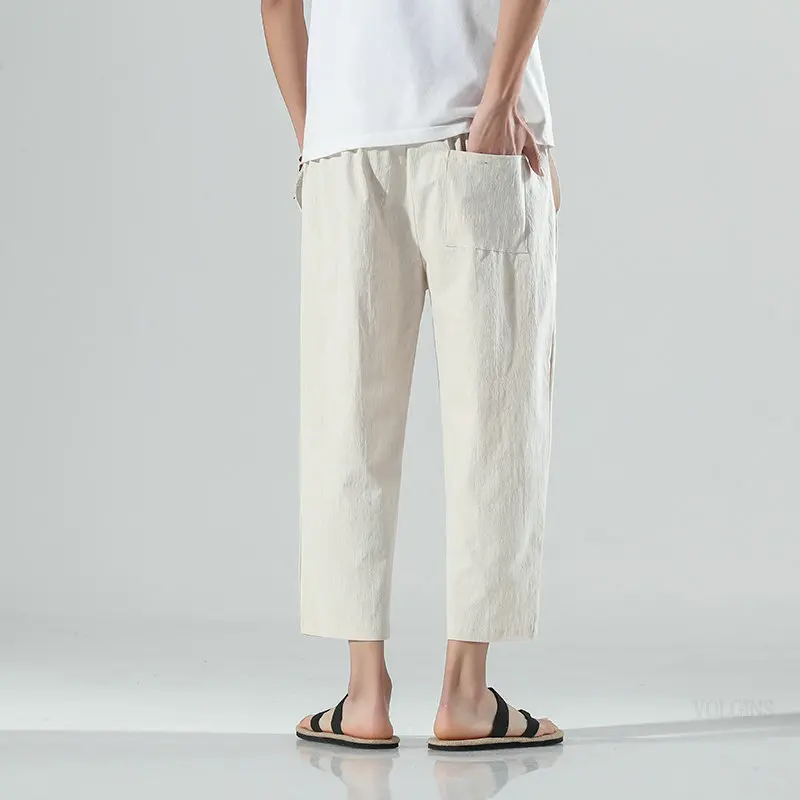 

Men's Joggers Harem Pants Man Cotton Comfortable Pant Nice Summer Casual Streetwear Loose Trouser Japanese Trendy Sweatpants