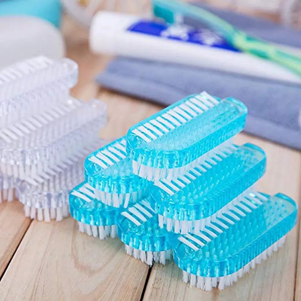 

Nail Brush Double Sided Hand Nail Cleaning Scrubbing Brush Manicure Soft Remove Dust Small Angle Clear Tools Sets Nail Art Tool