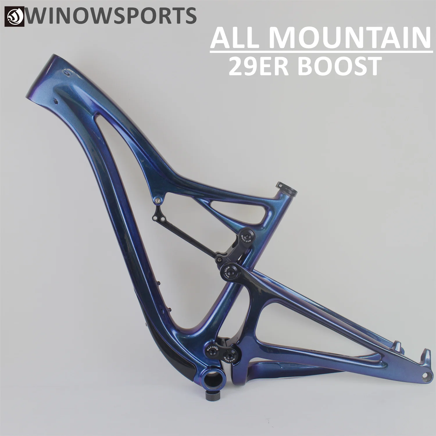 Winowsports углеродная mtb рама 29er xc горный велосипед все Mountian AM Boost 148*12 мм 29 дюймов