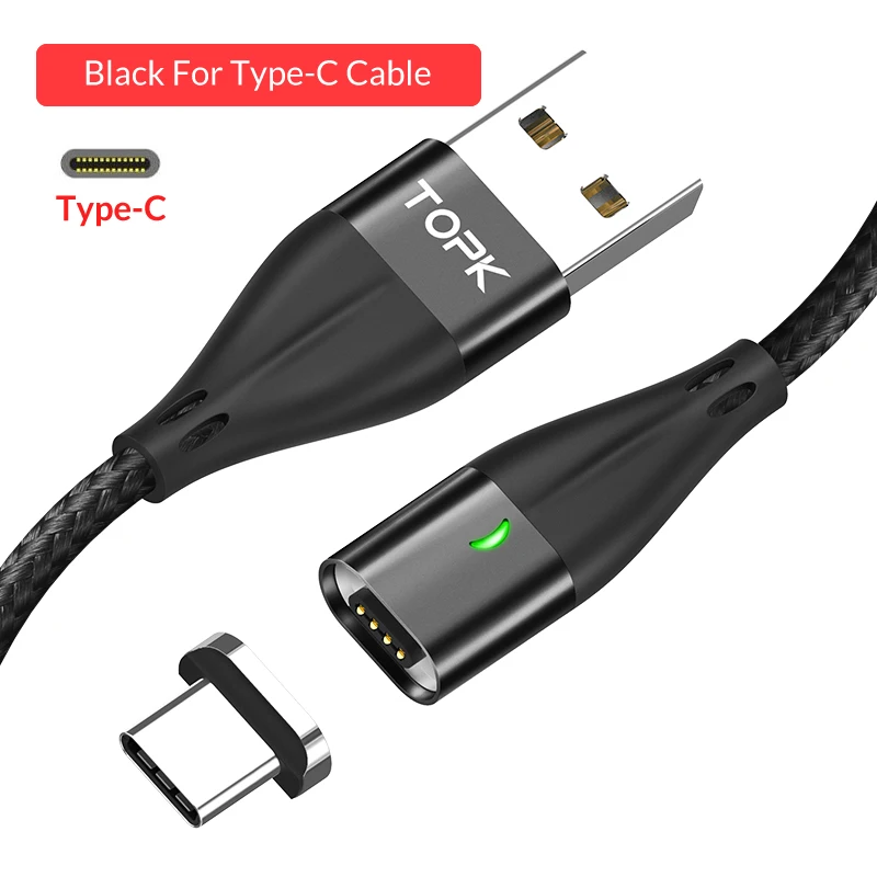 Black Type-C Cable 3а Быстрая зарядка USB 3,0 type C кабель для samsung S8 S9 S10 Plus type-C USB кабель синхронизации данных для Xiaomi Redmi Note 7 - Цвет: Black Type-C Cable