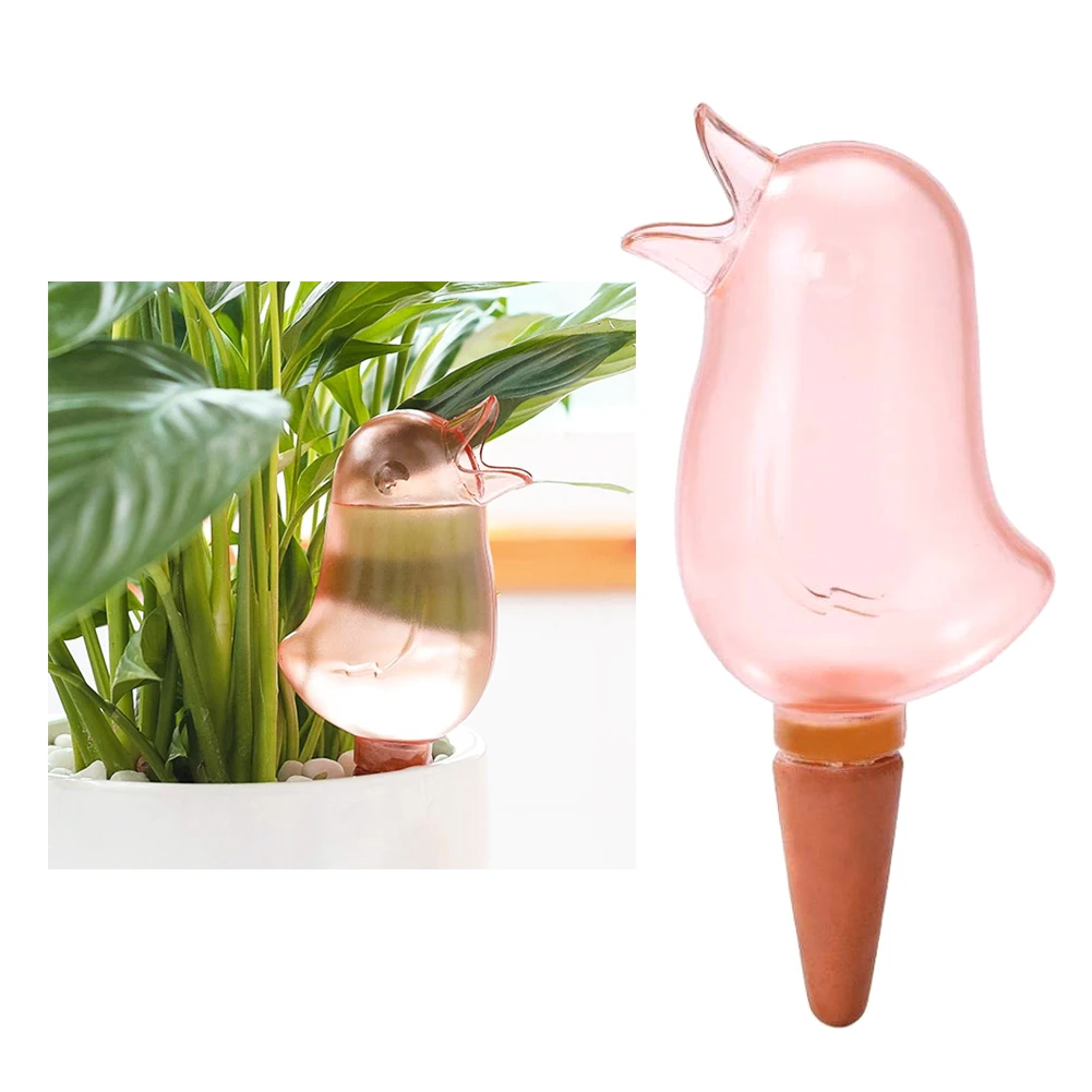 

2pcs Garden Automatic Watering Tool Cute Birds Indoor Drip Irrigation Watering System Kit Potted Plant Waterers Spike Mini