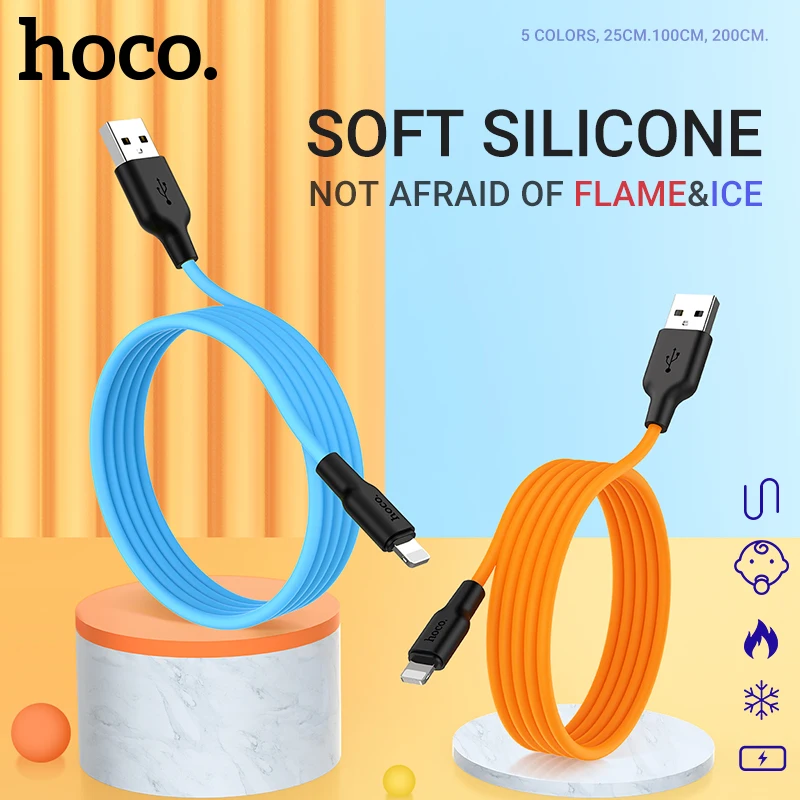 Usb кабель hoco lightning для зарядки и синхронизации данных iphone 11 X ipad провод зарядного