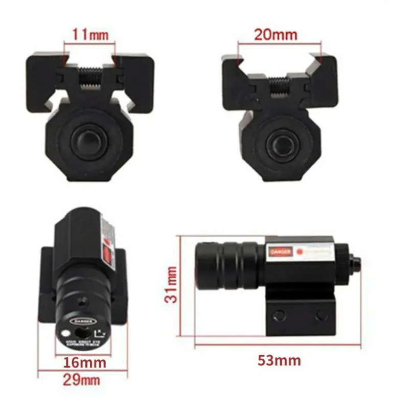 

Laser Sight Bst-3A Red Light External Metal Laser Sight Motorcycle Riding Laser Pointer Adjustable Universal Slot