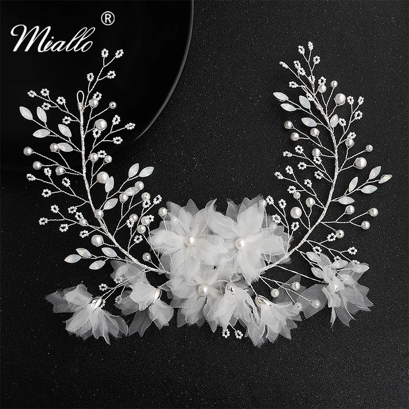 Miallo Новинка Стразы Марля ручной работы Свадебная лоза Свадебные украшения для