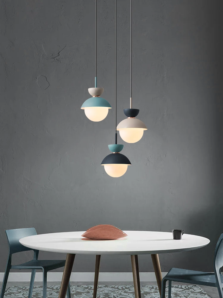 

Candelabro pequeo nrdico personalidad creativa macaron lmpara dormitorio luz colgante