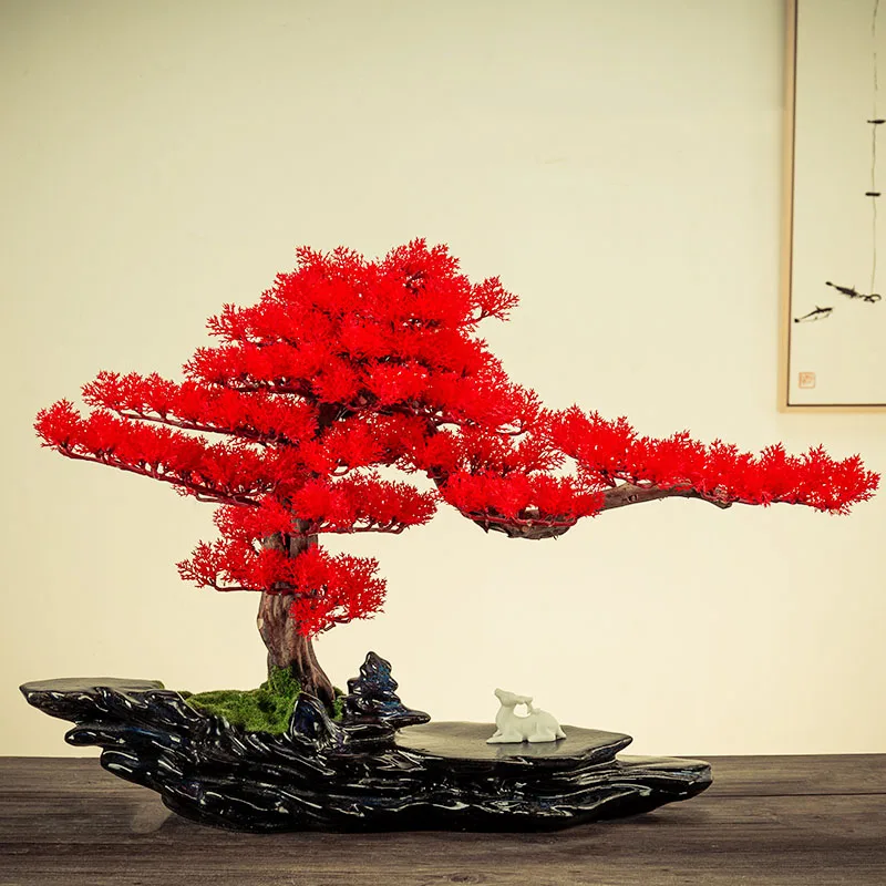 

New Year Artificial Simulated Plants Pot Guest-Greeting Pine Home Living Room Decor Interior Aesthetic Desktop Fake Tree Potted