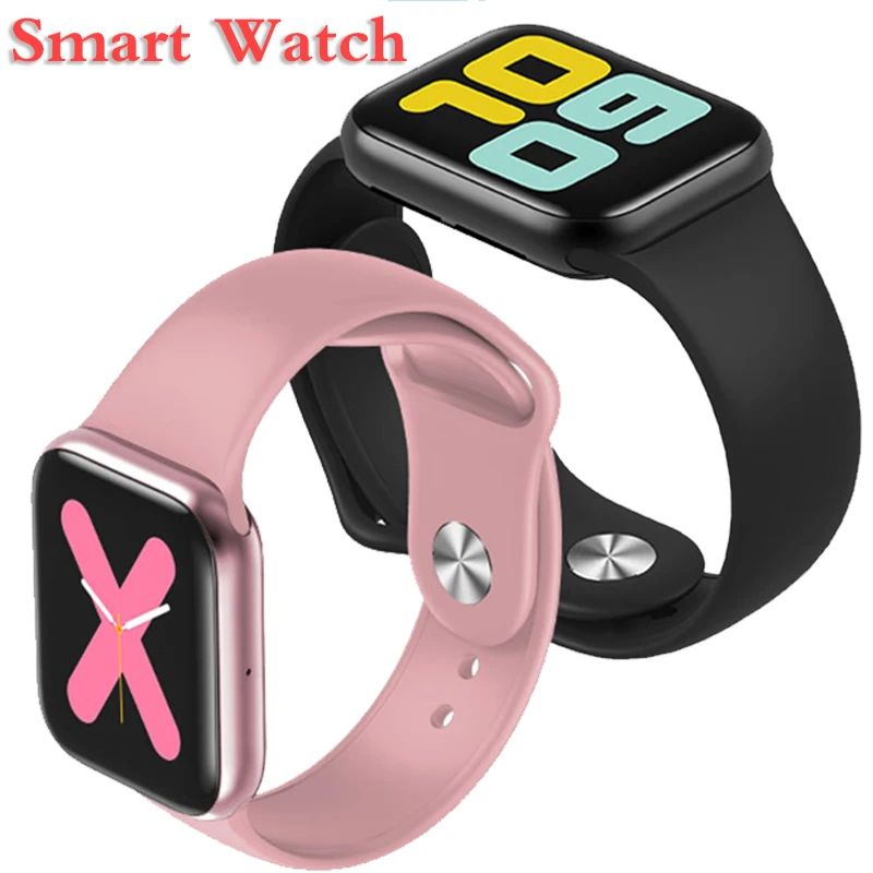 Смарт часы с Bluetooth для мужчин и женщин пульсометром водонепроницаемые SOS