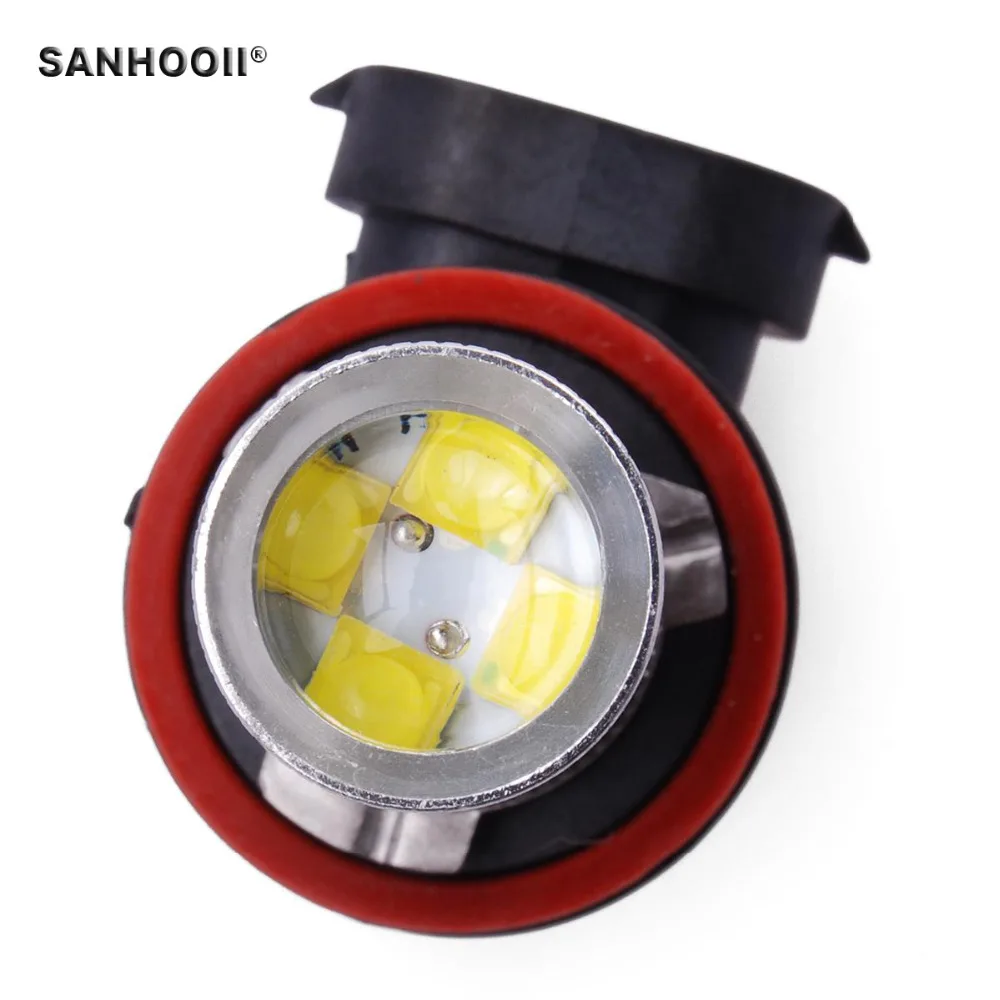 H8/H11 яркий белый светодиодный противотуманный светильник лампа PMMA объектив