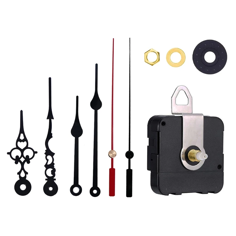 

Silent DIY Quartz Wall Clock Movement with Hour Red Second Hands Repair Tool Kit 87HA