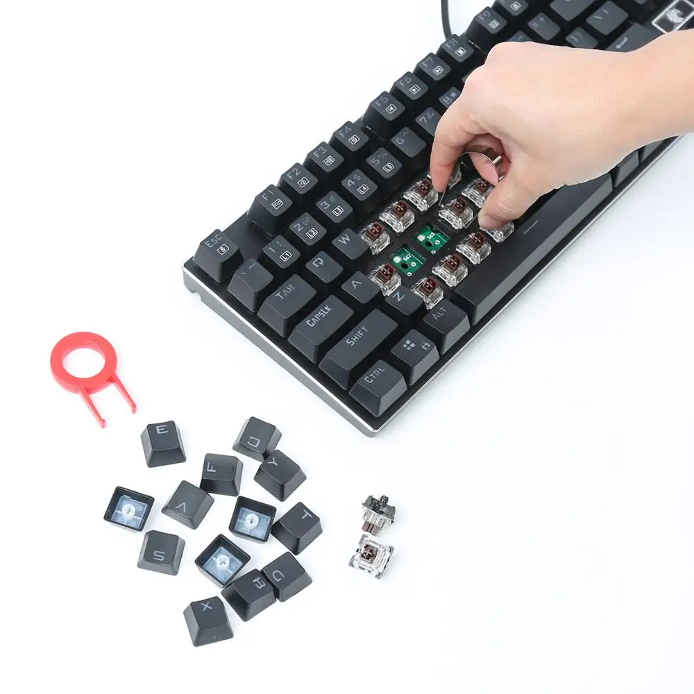 Механическая игровая клавиатура Z88 RGB тактильная коричневая Outemu с 104 клавишами