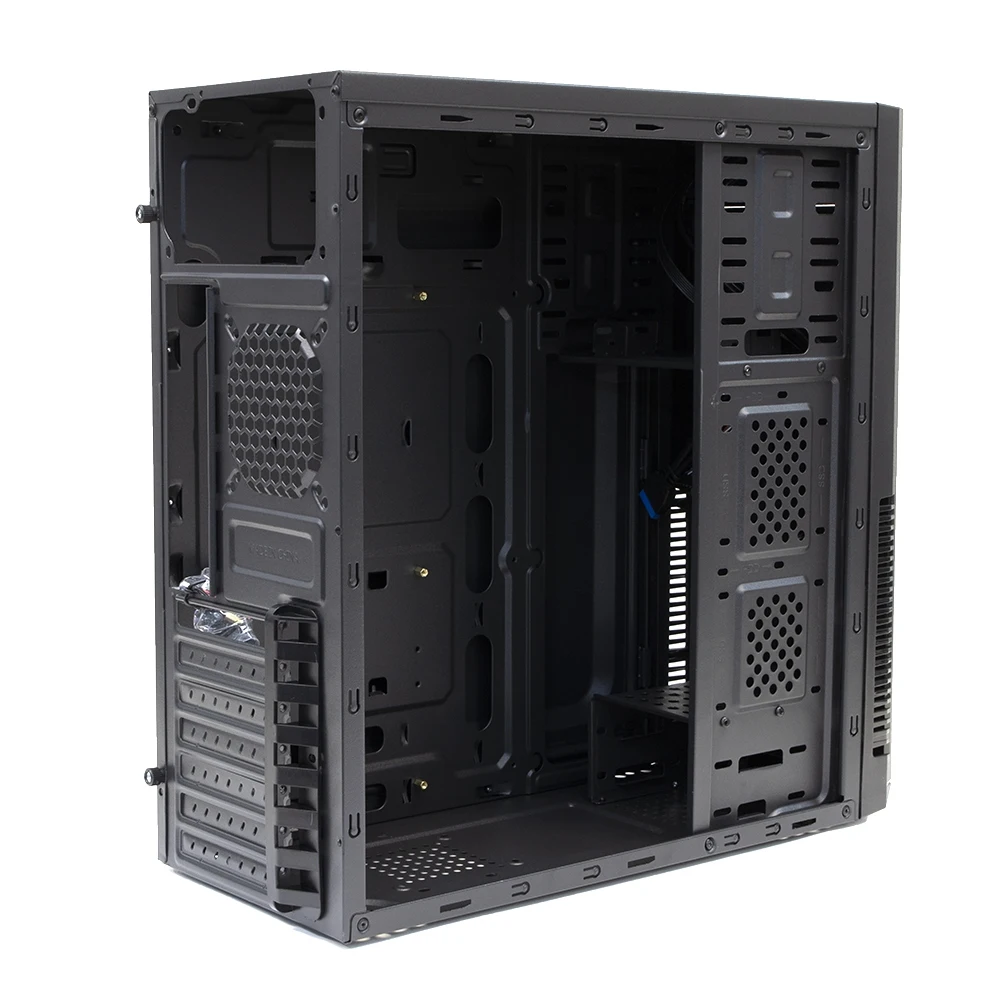 Компьютерный корпус BaseTech M3304 ATX Midi Tower USB 3.0 черный Без БП (BT B)|Корпуса для