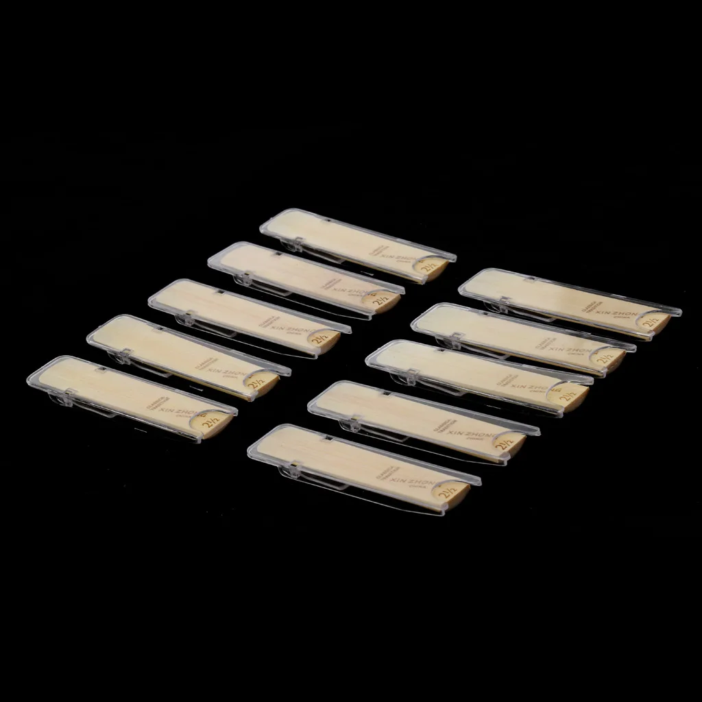 

Tooyful Professional 10 Pieces 2 1/2 Alto Saxophone Sax Reeds High Level Wind Instrument Parts