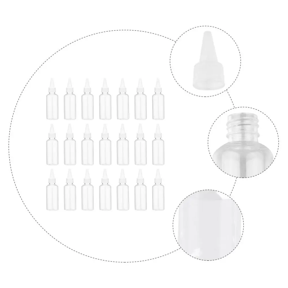 

35Pcs 30ml Bottle Pointed Mouth Bottles for Lotion Liquid Condiment