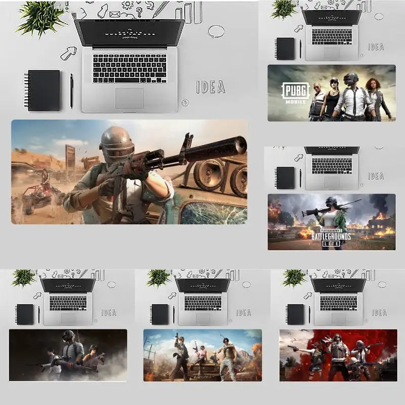 

pubg Game fashion Keyboards Mat Rubber Gaming mousepad Desk Table Game Office gamer Large Mouse pad Mats Non-slip Laptop Cushion