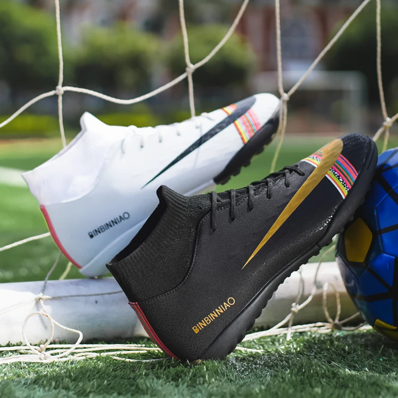 Мужская обувь для футбола на открытом воздухе мужчин футбольные бутсы teeanger